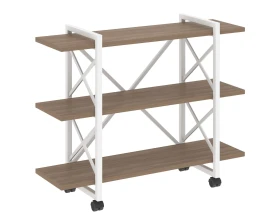 Стеллаж на колесных опорах - 3 полки V 1200х400х968 Лофт / Loft images