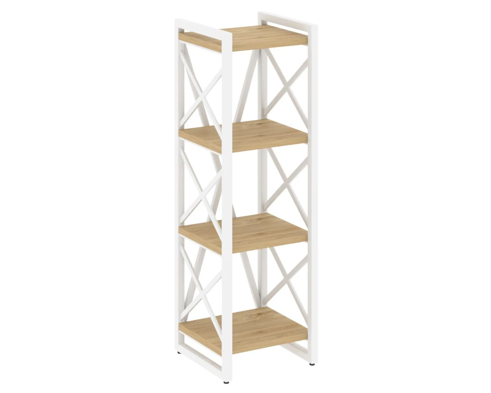 Стеллаж на регулируемых опорах - 4 полки 400х400х1280 Лофт / Loft