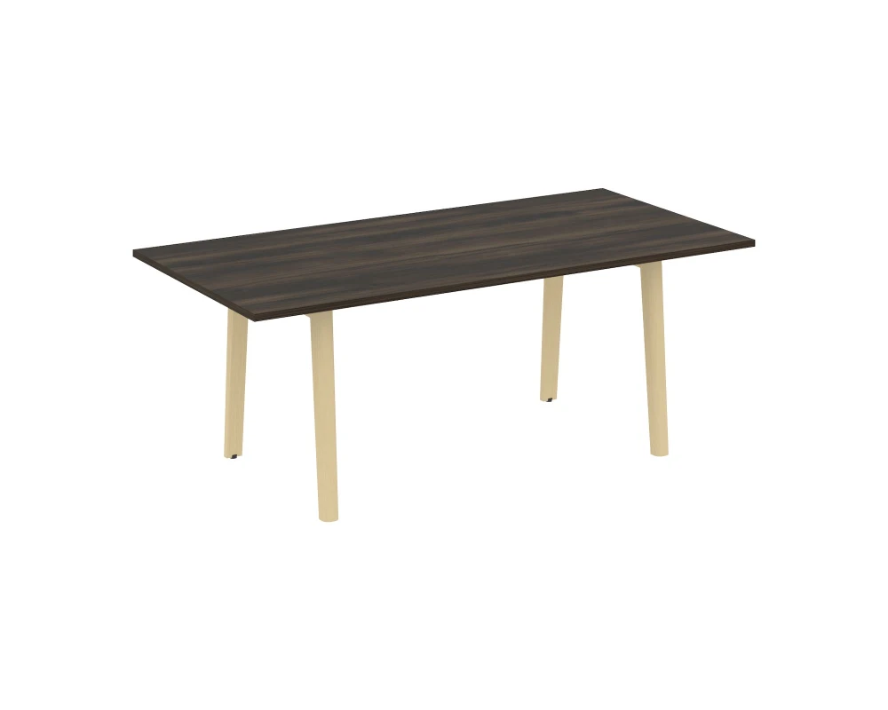 Стол переговорный, опоры - массив дерева 198x98x75 Оникс Вуд Директ / Onix Wood Direct