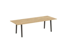 Стол переговорный, опоры - массив дерева 258x98x75 Оникс Вуд Директ / Onix Wood Direct images