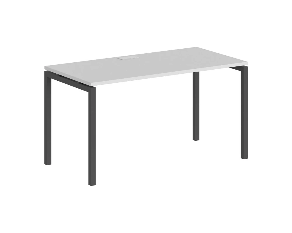 Стол 1400x600x750 профиль антрацит: 40x40 Сигма / Sigma Белый