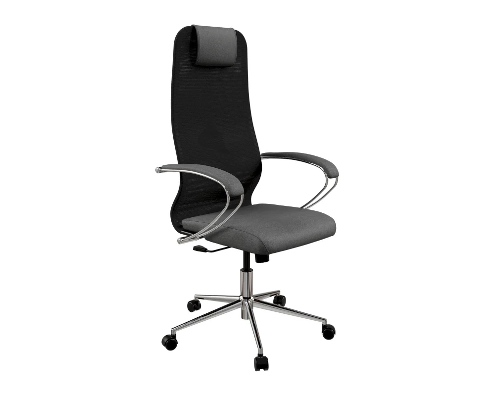 Кресло Sit 8 B1-9K - X2+Bahama (M09.B23.G18.W02) (Черный-Тем.серый)